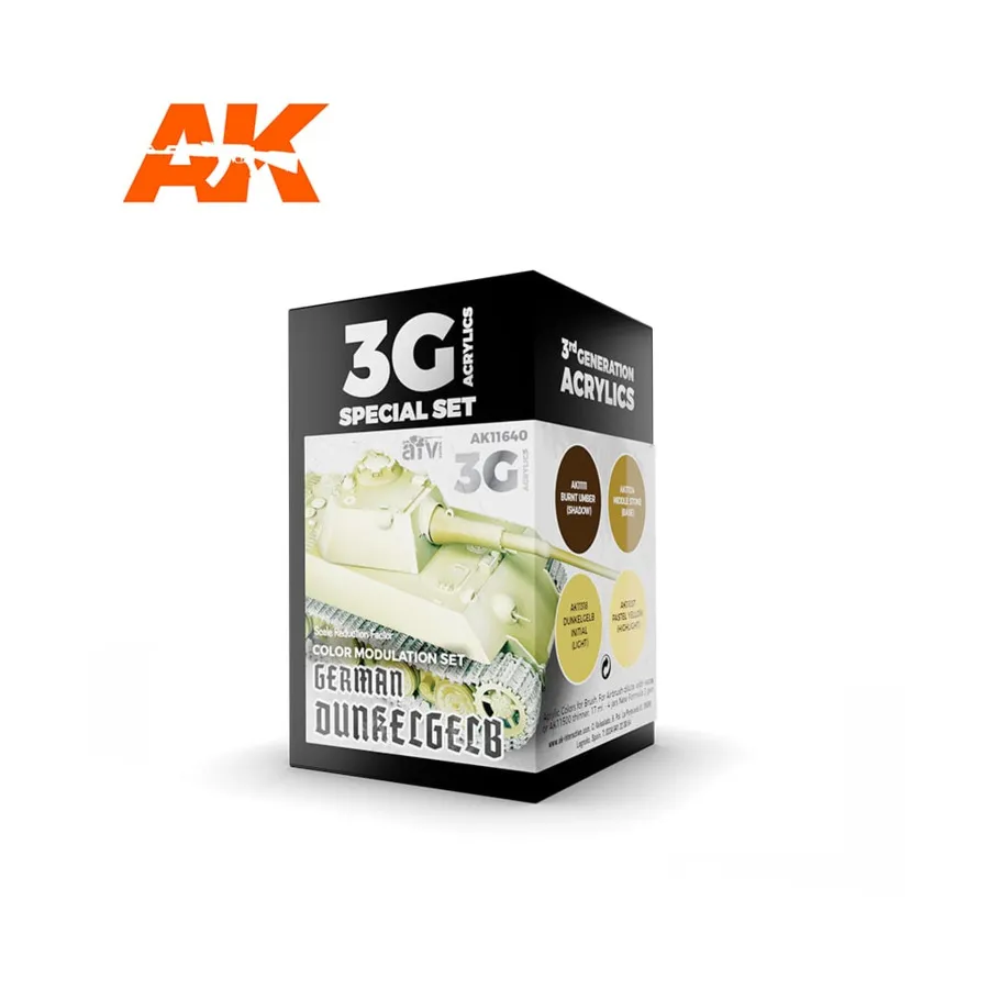 Немецкий набор модуляции Dunkelgelb, 3rd Gen Acrylic Paint Sets
Немецкий набор модуляции Dunkelgelb, 3rd Gen Acrylic Paint Sets