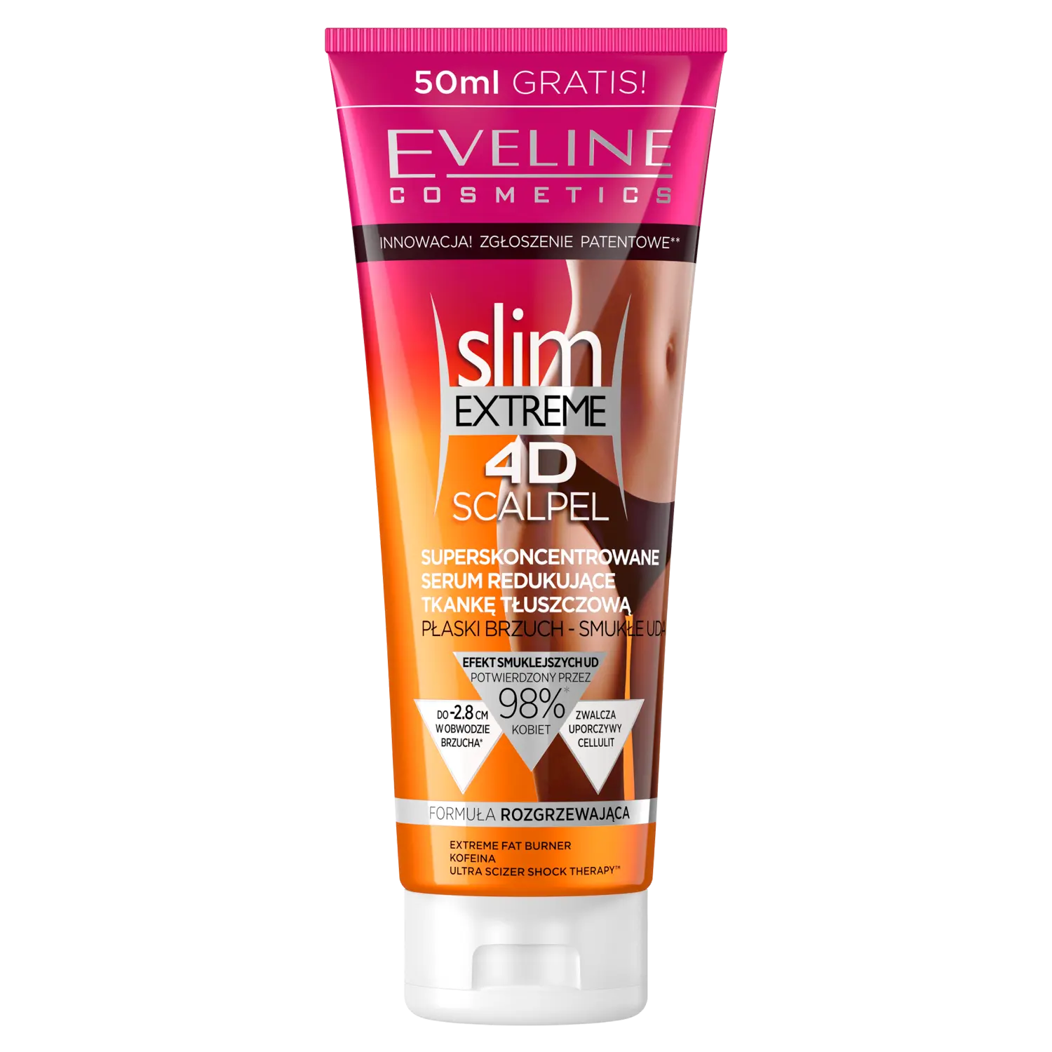 Eveline Cosmetics Slim Extreme 4D разогревающая антицеллюлитная сыворотка для тела, 250 мл 
Eveline Cosmetics Slim Extreme 4D разогревающая антицеллюлитная сыворотка для тела, 250 мл