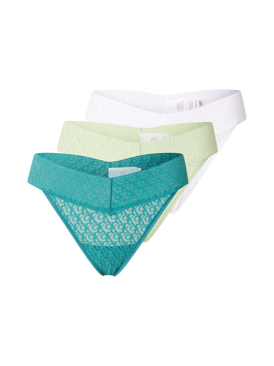 Стринги Calvin Klein Underwear, цвет Petrol/Light green/White
Стринги Calvin Klein Underwear, цвет Petrol/Light green/White