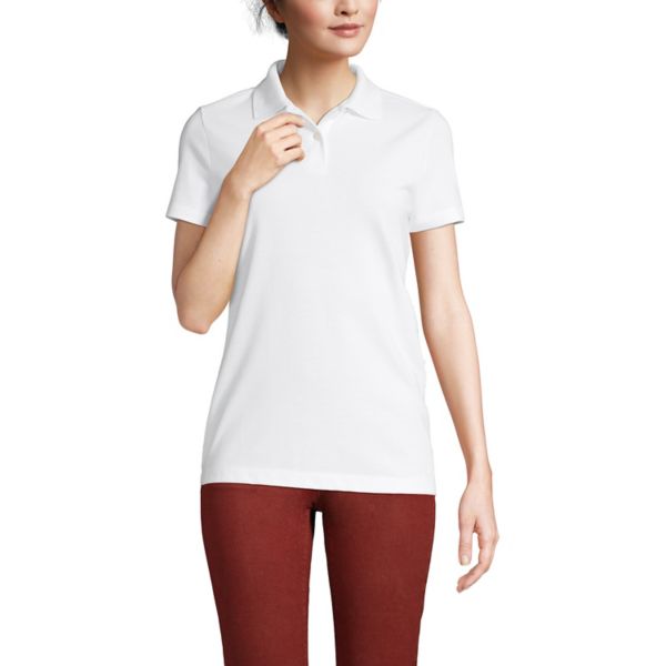 Женская базовая рубашка-поло с коротким рукавом из сетки Lands' End, белый
Женская базовая рубашка-поло с коротким рукавом из сетки Lands' End, белый