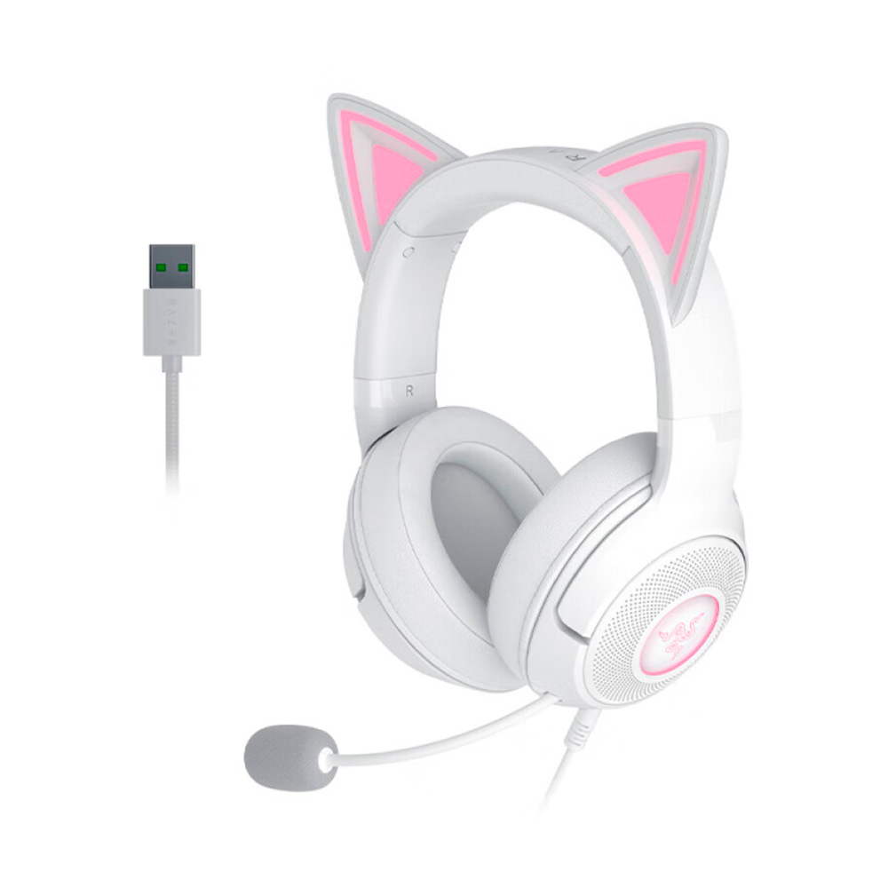 Гарнитура игровая Razer Kraken Kitty V2, белый
Гарнитура игровая Razer Kraken Kitty V2, белый