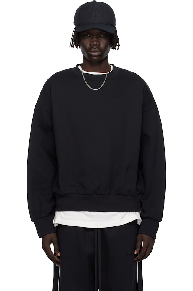 Fear Of God Essentials Черная классическая флисовая толстовка с круглым вырезом
Fear Of God Essentials Черная классическая флисовая толстовка с круглым вырезом