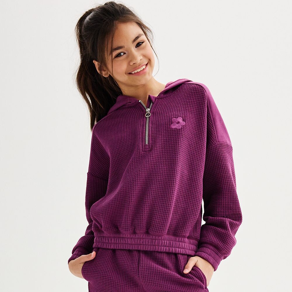 Толстовка с молнией 1/4 для девочек 7–16 лет, ограниченное количество раз, с затягивающимся краем Limited Too, фиолетовый
Толстовка с молнией 1/4 для девочек 7–16 лет, ограниченное количество раз, с затягивающимся краем Limited Too, фиолетовый