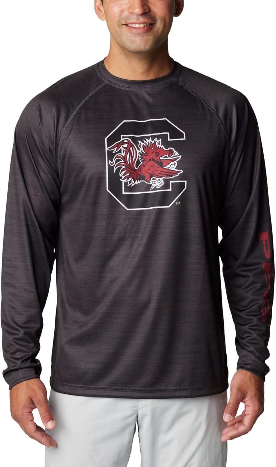 Columbia мужская футболка с длинным рукавом Collegiate Terminal Tackle Heather, Sc - Shark Heather
Columbia мужская футболка с длинным рукавом Collegiate Terminal Tackle Heather, Sc - Shark Heather