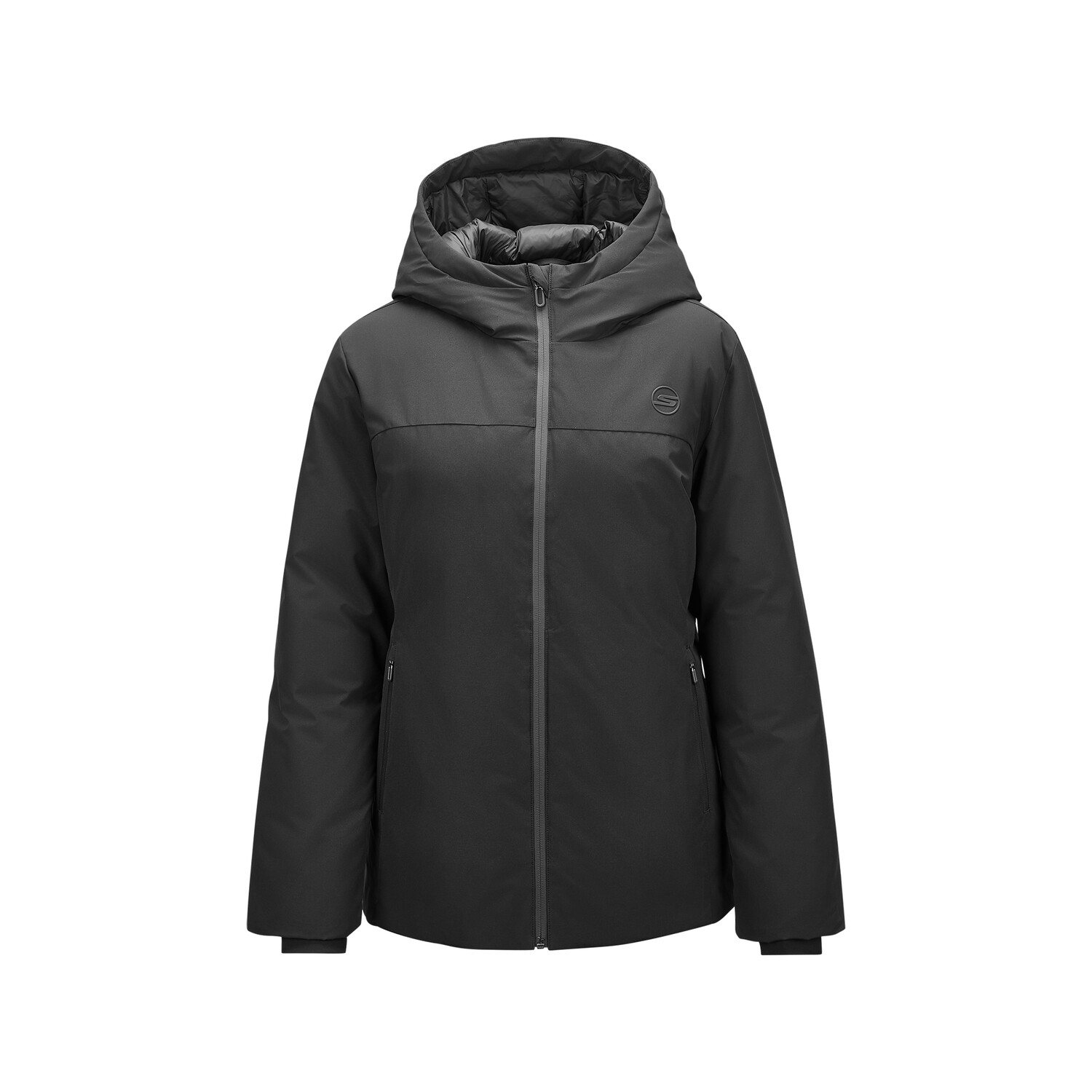 Пуховик Basic Sports Series женский черный Skechers 
Пуховик Basic Sports Series женский черный Skechers