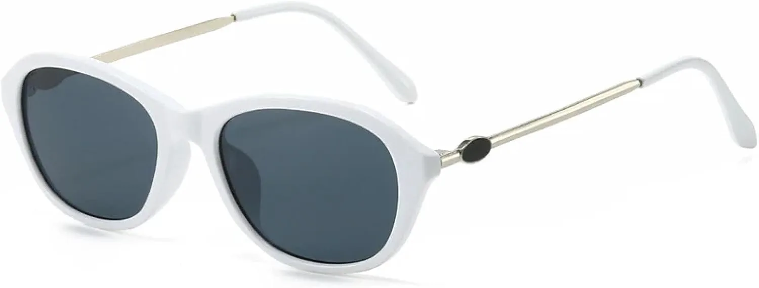 Женские овальные солнцезащитные очки в маленькой оправе, модные солнцезащитные очки для активного отдыха, защита от УФ-излучения UV400 TKKTLLT, White Gray
Женские овальные солнцезащитные очки в маленькой оправе, модные солнцезащитные очки для активного отдыха, защита от УФ-излучения UV400 TKKTLLT, White Gray