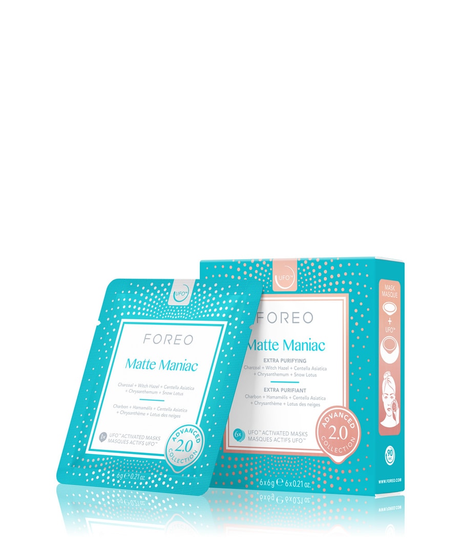 Медицинская маска FOREO UFO Mask Advanced Collection 2.0 Masks Matte Maniac 2.0, 36g
Медицинская маска FOREO UFO Mask Advanced Collection 2.0 Masks Matte Maniac 2.0, 36g