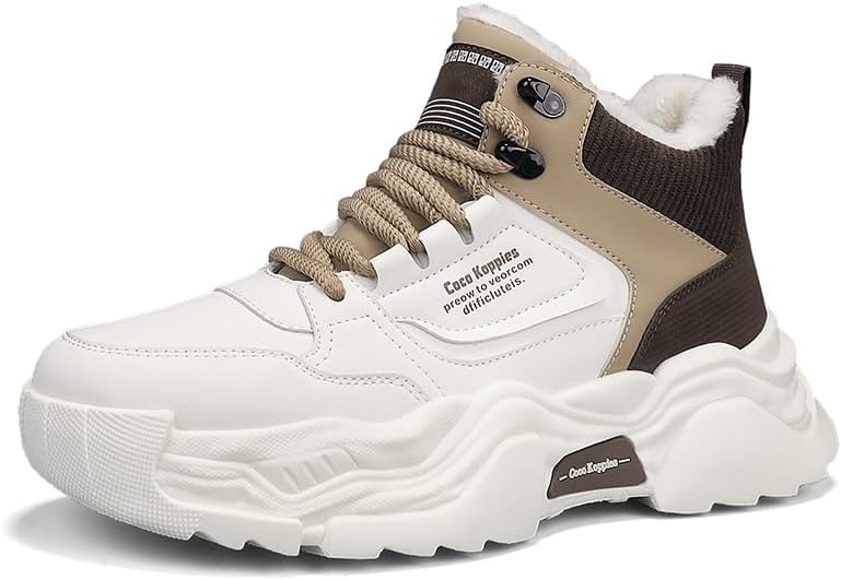 Мужские зимние ботинки Hhhchpm, утепленные мехом, на платформе, кроссовки для зимних прогулок, водонепроницаемые с шнуровкой, удобные походные снежные кроссовки, бежевый
Мужские зимние ботинки Hhhchpm, утепленные мехом, на платформе, кроссовки для зимних прогулок, водонепроницаемые с шнуровкой, удобные походные снежные кроссовки, бежевый