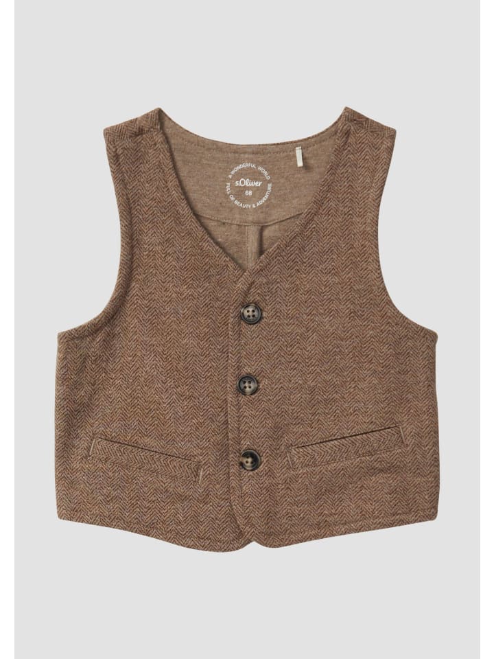 s.Oliver Жилет для помещений, цвет 86X2_коричневый
s.Oliver Жилет для помещений, цвет 86X2_коричневый