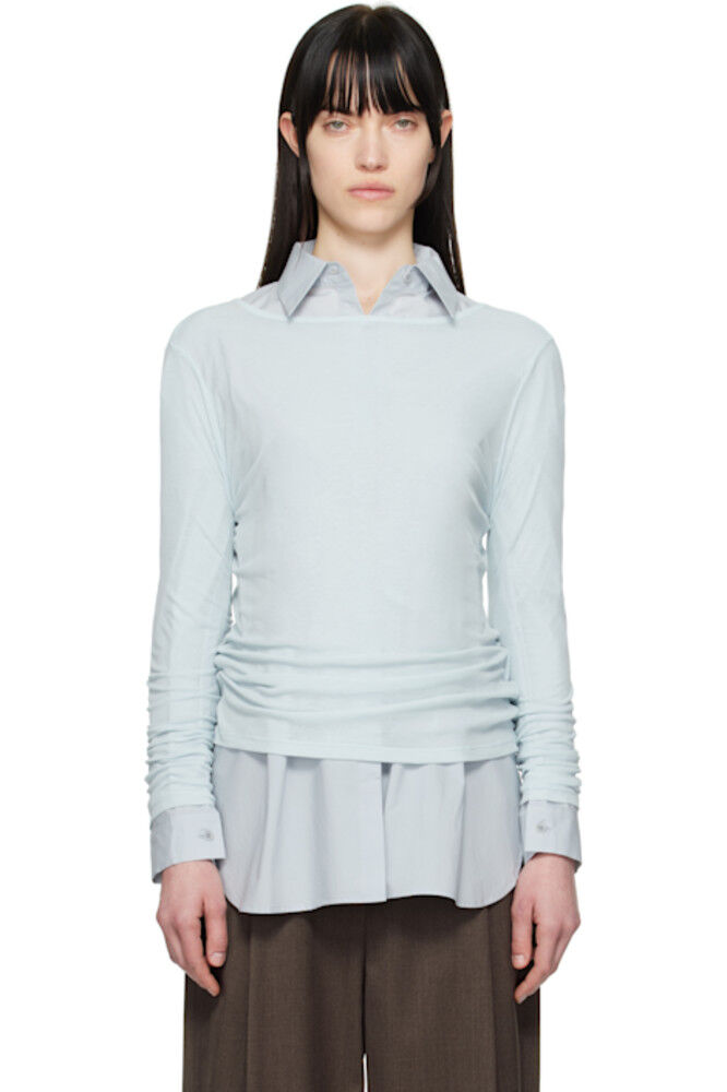 Синяя круглая футболка AMOMENTO
Синяя круглая футболка AMOMENTO