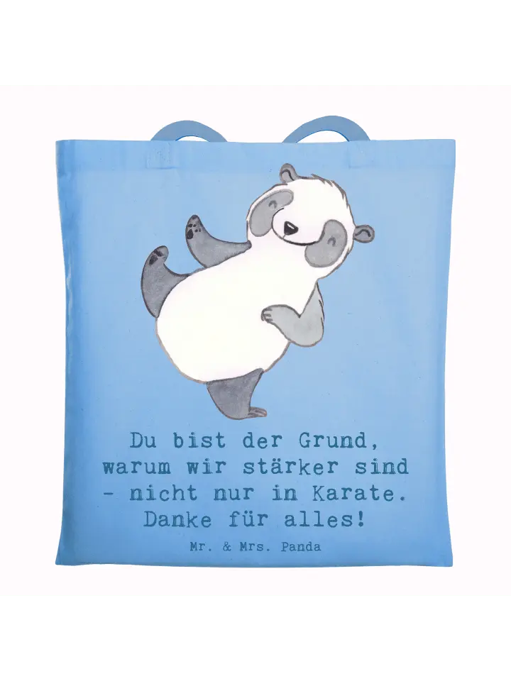 Сумка для переноски Mr & Mrs Panda Karate Trainerin Stärke, небесно-синий
Сумка для переноски Mr & Mrs Panda Karate Trainerin Stärke, небесно-синий