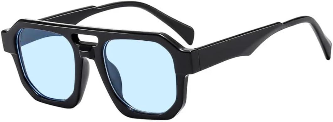 Солнцезащитные очки с защитой UV400 | Большая оправа, линзы конфетных цветов | Для женщин и мужчин, для занятий спортом на открытом воздухе и вождения DSVIGF, Black Blue
Солнцезащитные очки с защитой UV400 | Большая оправа, линзы конфетных цветов | Для женщин и мужчин, для занятий спортом на открытом воздухе и вождения DSVIGF, Black Blue