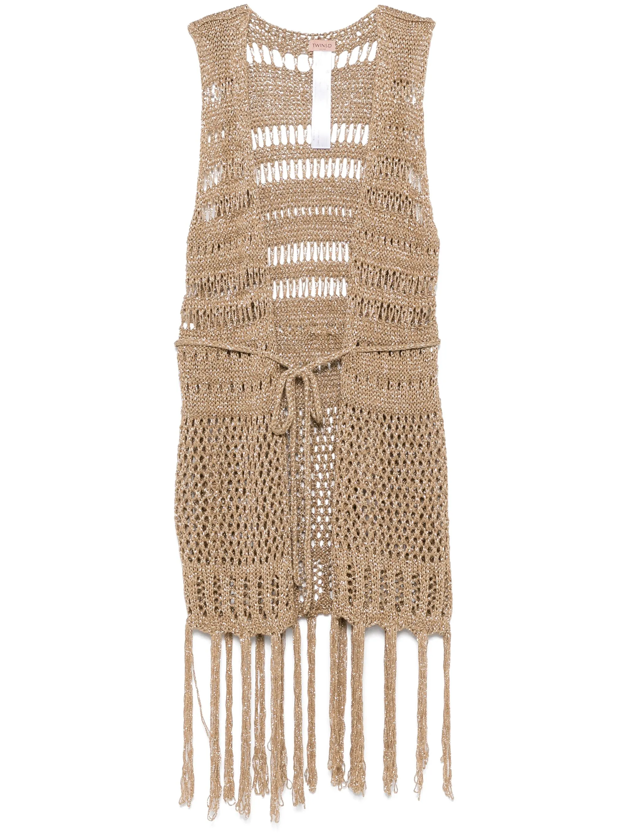 Жилет рыхлой вязки Twinset, золотистый
Жилет рыхлой вязки Twinset, золотистый