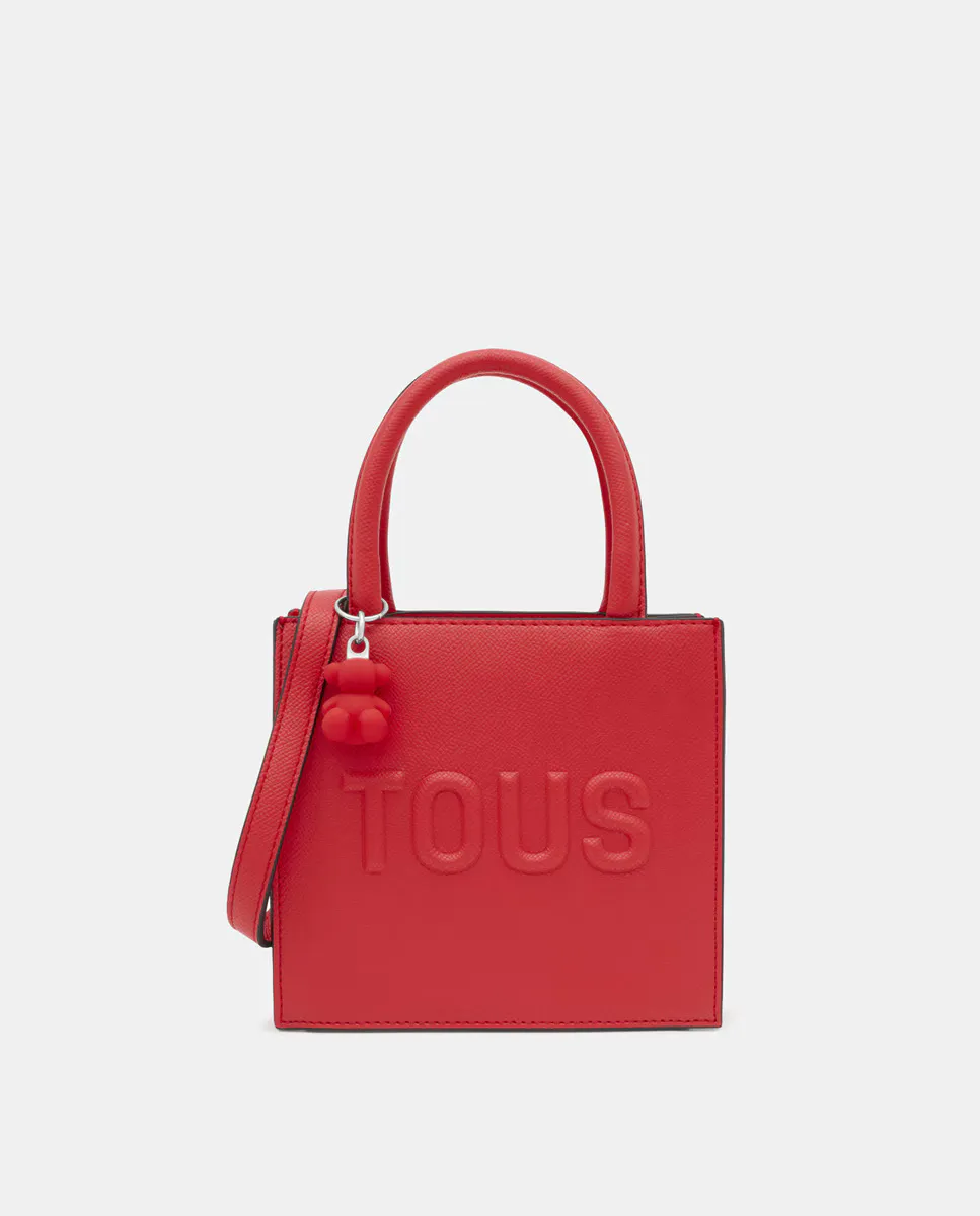 Мини-сумка квадратной формы с медвежьим принтом и ручкой темно-розового цвета из коллекции Tous Brenda, красный
Мини-сумка квадратной формы с медвежьим принтом и ручкой темно-розового цвета из коллекции Tous Brenda, красный