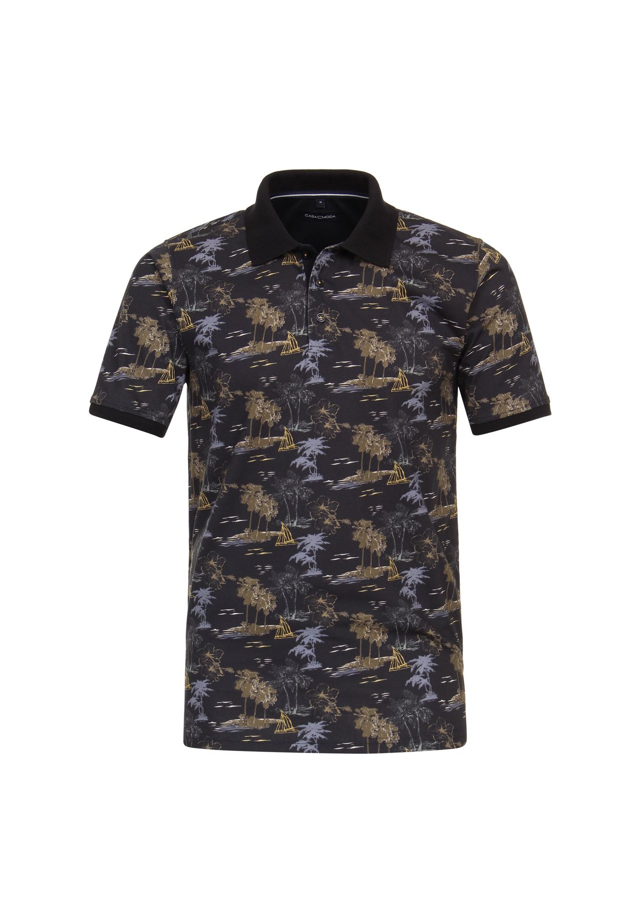 Мужская рубашка-поло с принтом CASAMODA, темно-синий
Мужская рубашка-поло с принтом CASAMODA, темно-синий