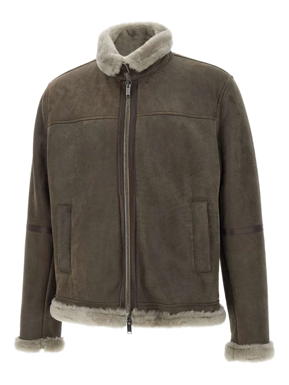 Куртка на молнии с меховым воротником VOLFAGLI, коричневый
Куртка на молнии с меховым воротником VOLFAGLI, коричневый