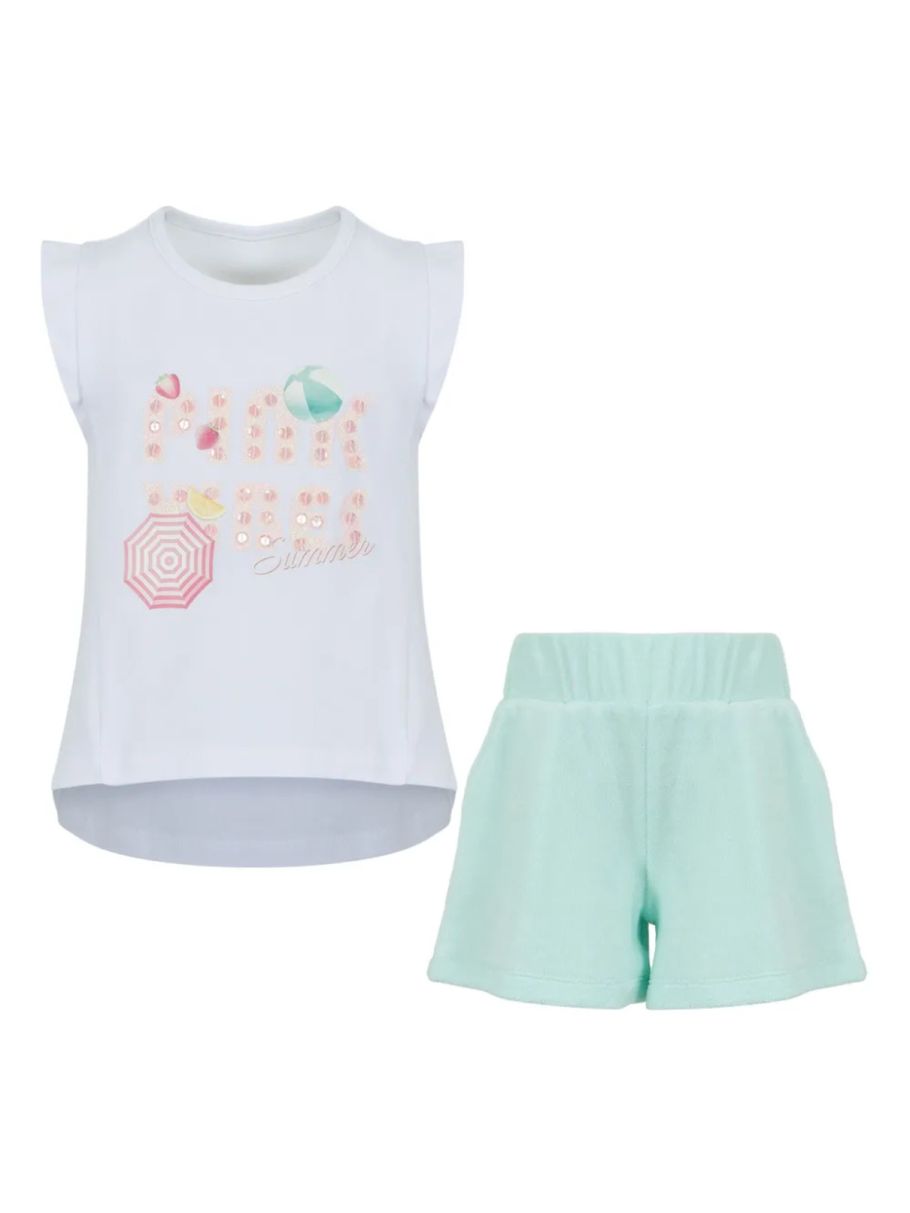 Комплект из рубашки и шортов с принтом Lapin House, зеленый
Комплект из рубашки и шортов с принтом Lapin House, зеленый