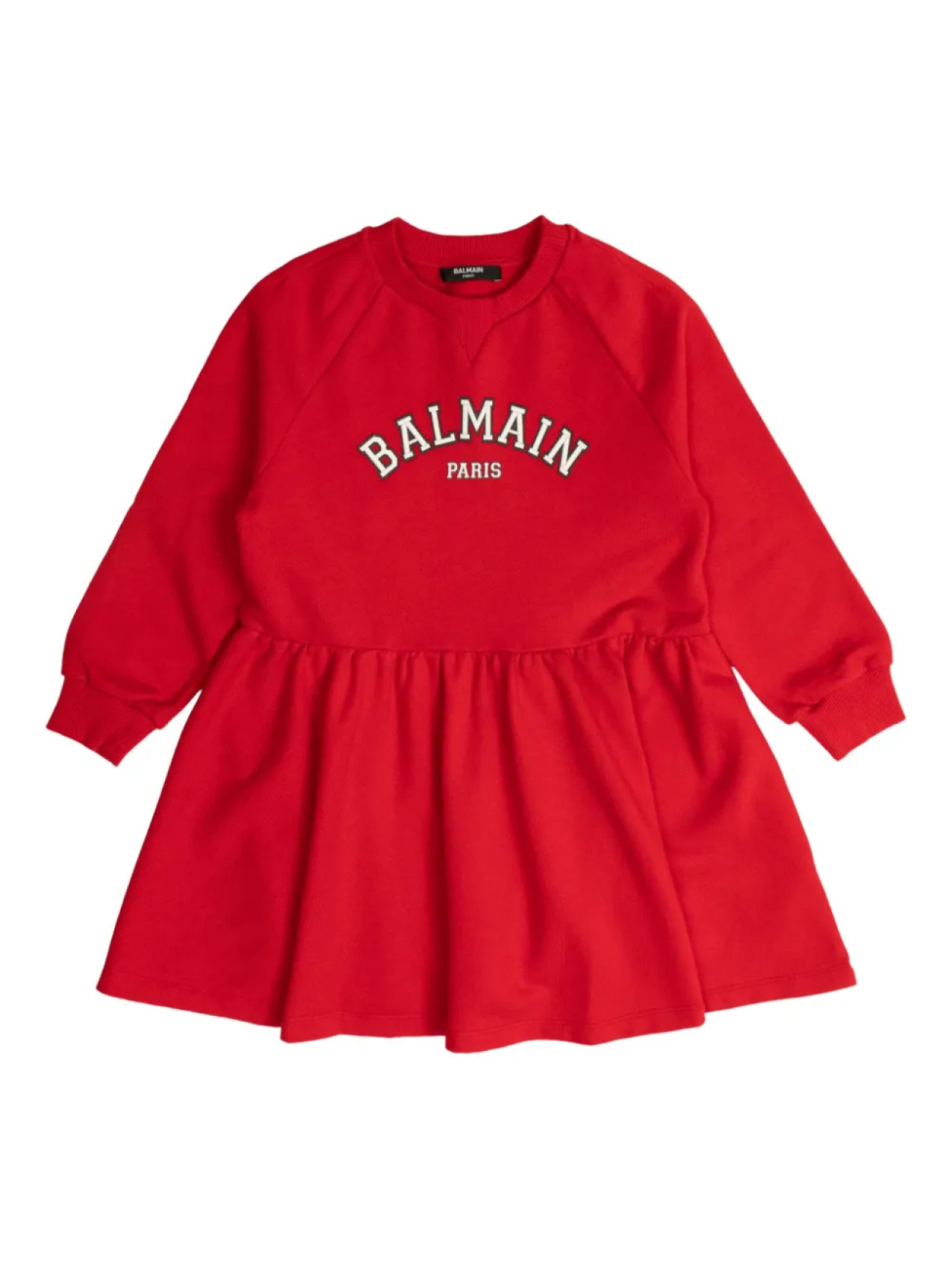 Расклешенный платье Balmain Kids с вышитым логотипом, красный
Расклешенный платье Balmain Kids с вышитым логотипом, красный