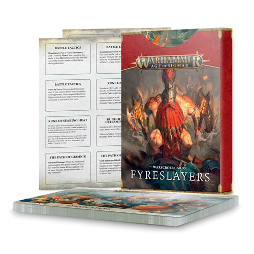 Фигурки Warscroll Cards: Fyreslayers Games Workshop 
Фигурки Warscroll Cards: Fyreslayers Games Workshop