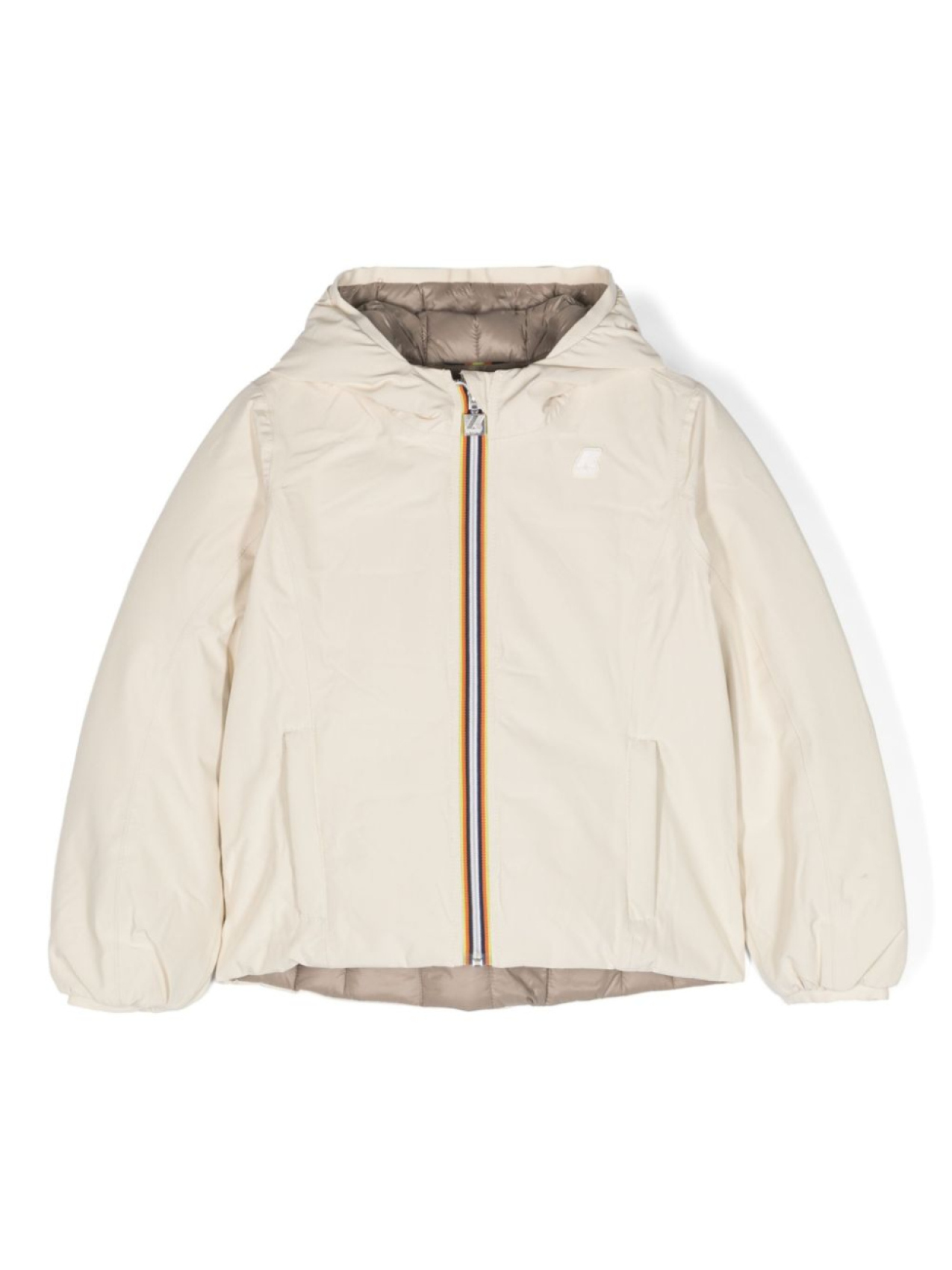 K Way Kids пуховик с капюшоном и логотипом, белый
K Way Kids пуховик с капюшоном и логотипом, белый