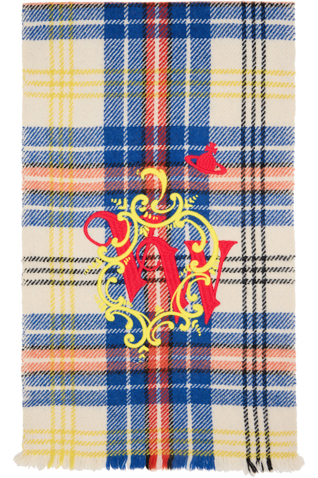 Vivienne Westwood Желто-Синий шарф яка
Vivienne Westwood Желто-Синий шарф яка
