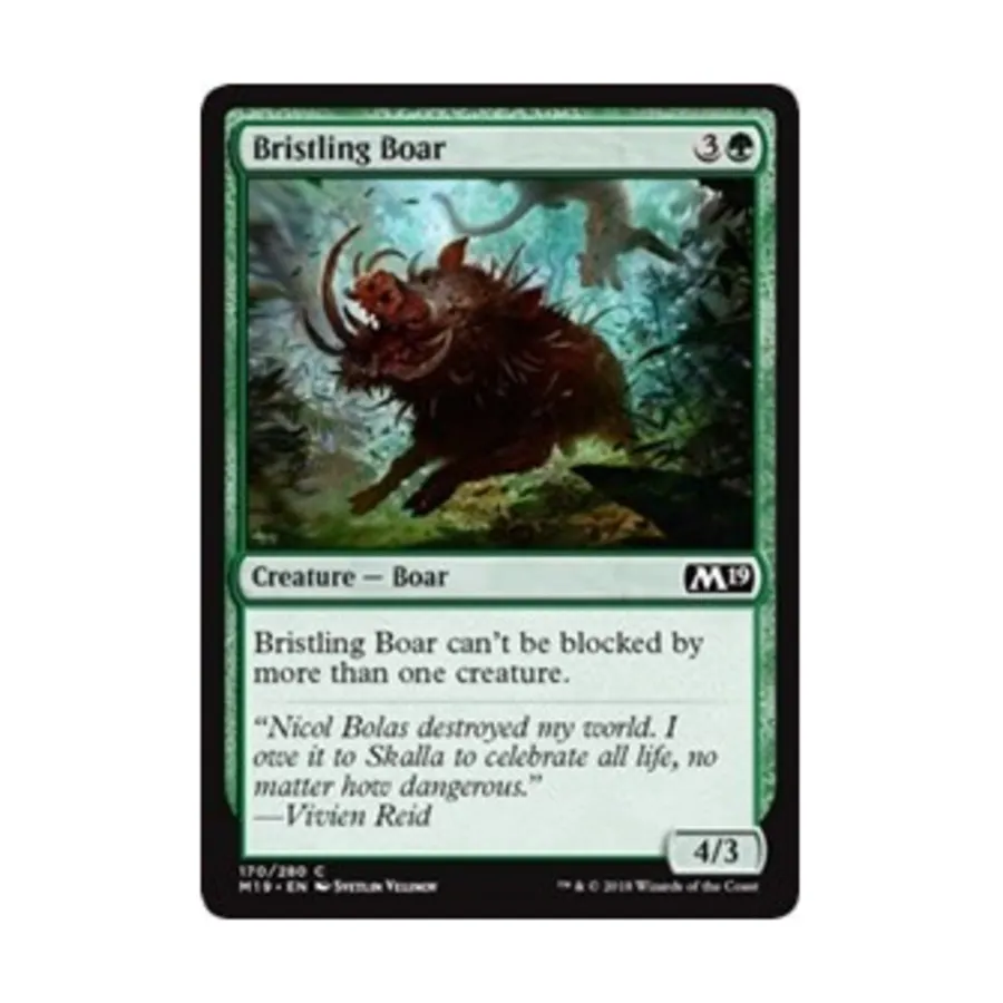 CCG Щетинистый кабан (С), MTG - Core Set 2019
CCG Щетинистый кабан (С), MTG - Core Set 2019