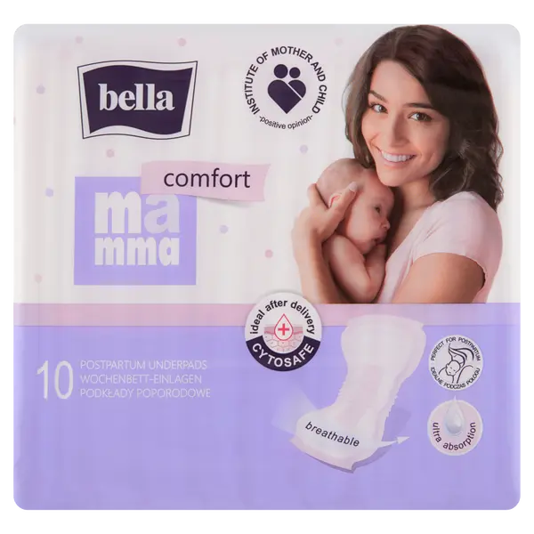 Прокладки послеродовые, 10 шт./1 упаковка. Bella Mamma comfort
Прокладки послеродовые, 10 шт./1 упаковка. Bella Mamma comfort