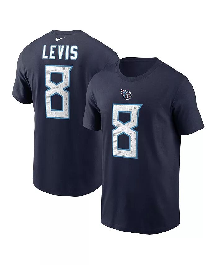 Мужская футболка Will Levis Navy Tennessee Titans 2023 NFL Draft с именем и номером игрока Nike
Мужская футболка Will Levis Navy Tennessee Titans 2023 NFL Draft с именем и номером игрока Nike