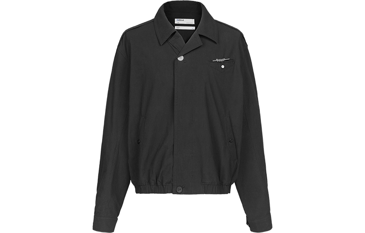 Рубашка-куртка на пуговицах C2H4, черный
Рубашка-куртка на пуговицах C2H4, черный