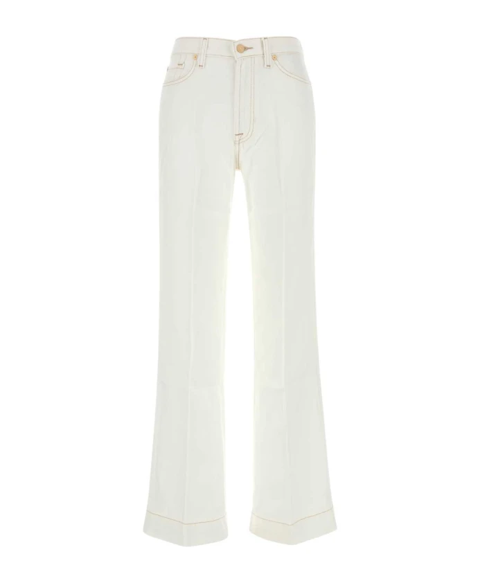 Белые современные штаны для додзе 7 For All Mankind, белый
Белые современные штаны для додзе 7 For All Mankind, белый