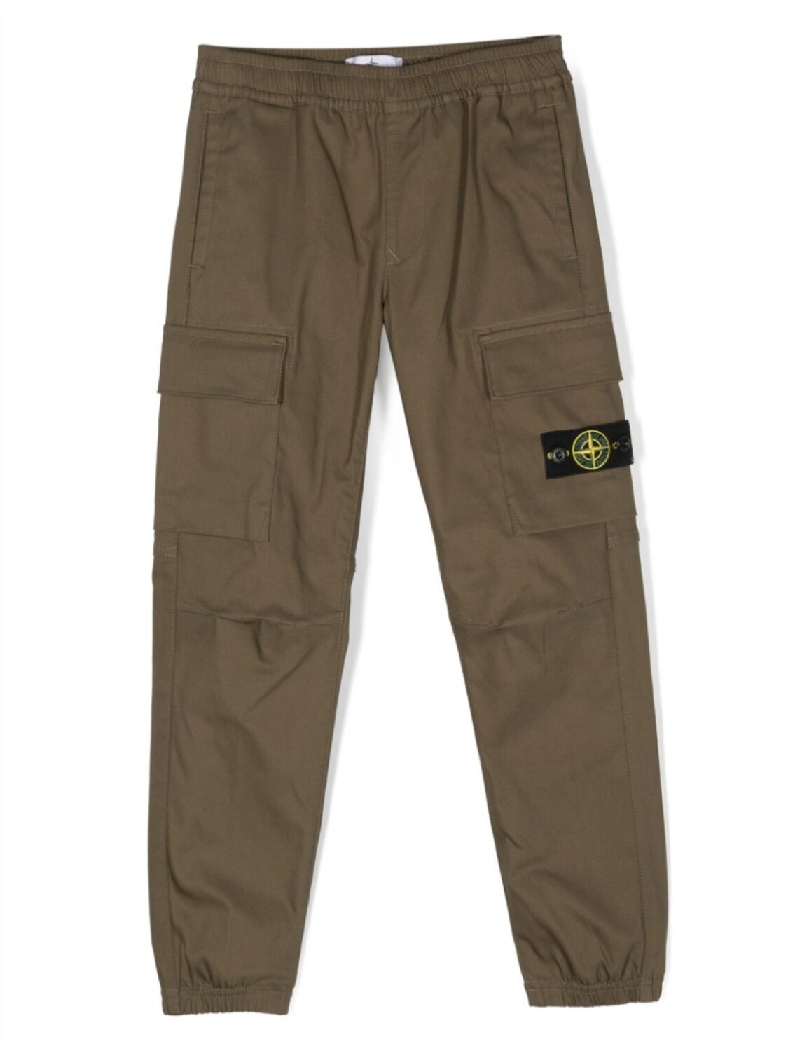 Stone Island Junior Compass-patch cargo trousers, зеленый 
Stone Island Junior Compass-patch cargo trousers, зеленый
