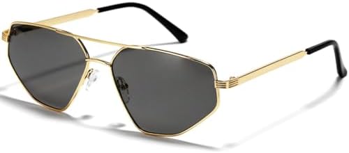 Металлические солнцезащитные очки для женщин и мужчин, очки «кошачий глаз» с двойным лучом, многоугольные, неправильной формы, защита от ультрафиолета UV400 MTZJH, Gold Grey
Металлические солнцезащитные очки для женщин и мужчин, очки «кошачий глаз» с двойным лучом, многоугольные, неправильной формы, защита от ультрафиолета UV400 MTZJH, Gold Grey