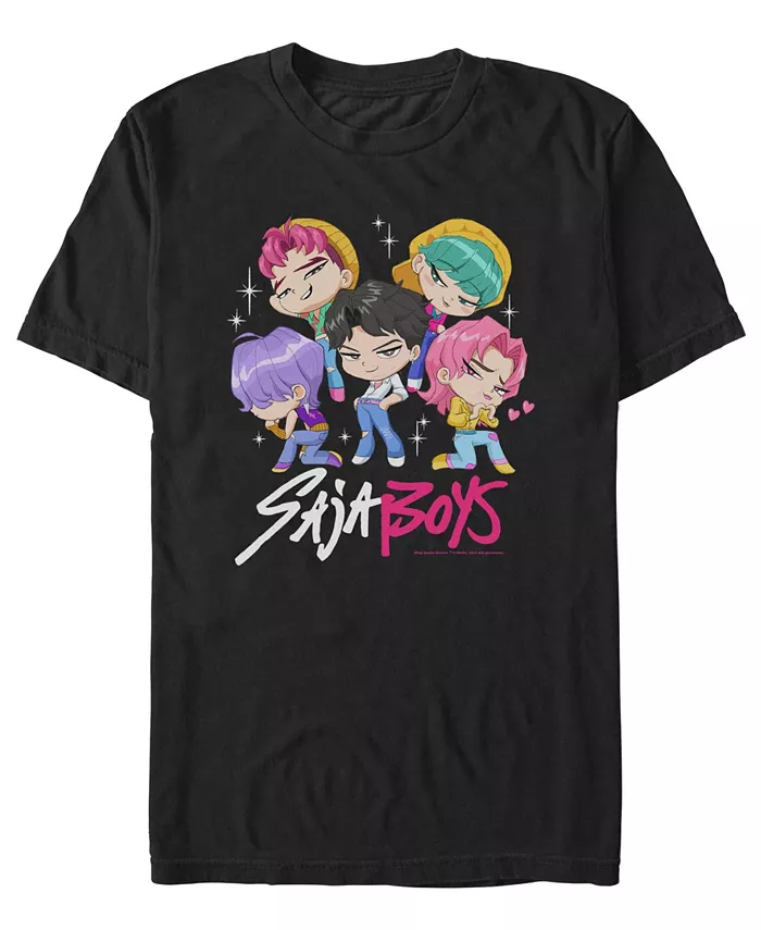 Мужская футболка K-Pop Demon Hunters Saja Boys Chibi Group Fifth Sun, черный
Мужская футболка K-Pop Demon Hunters Saja Boys Chibi Group Fifth Sun, черный
