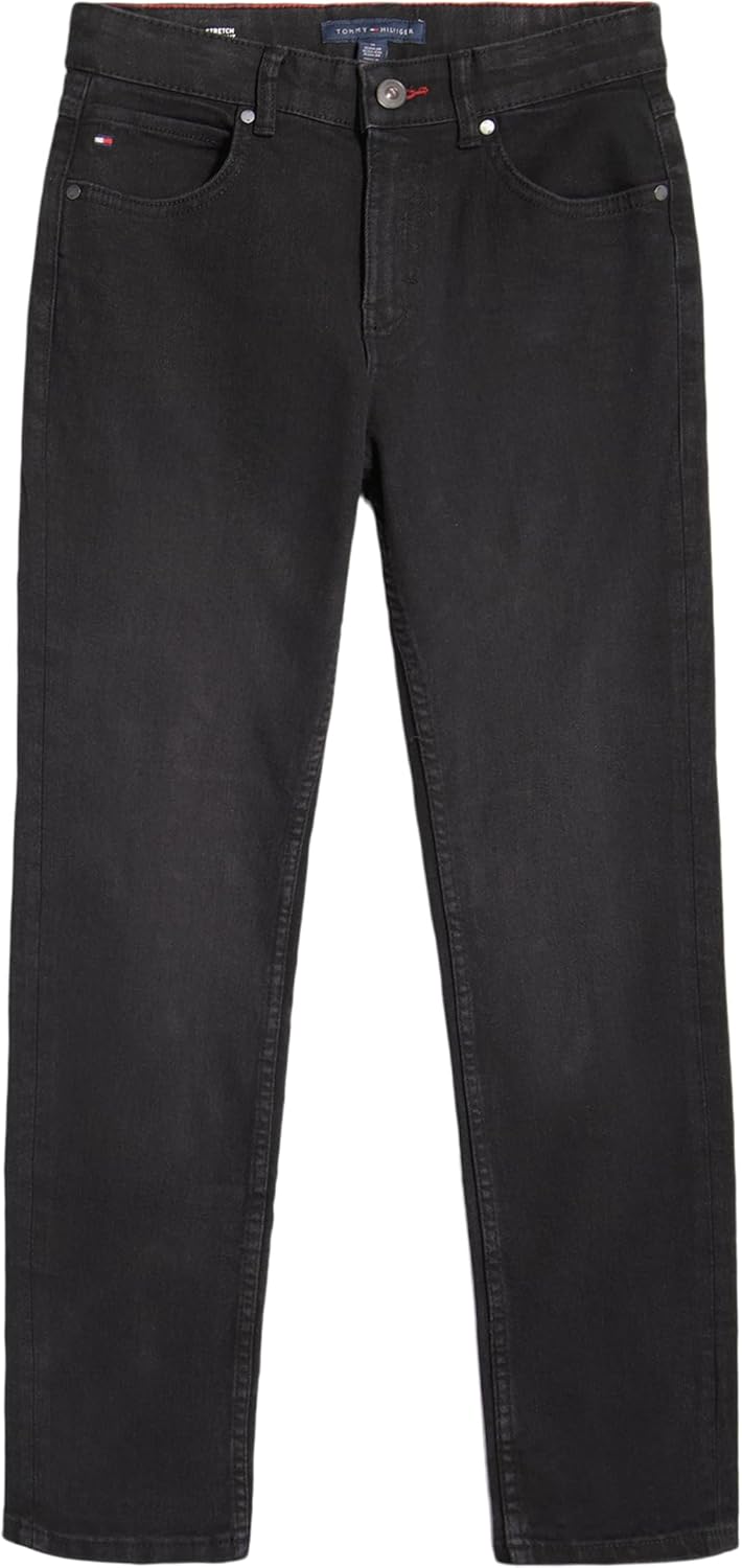 Джинсы Tommy Hilfiger Boys' Legacy с пятью карманами, эластичные, узкие, прямого покроя, Classic Wrecker
Джинсы Tommy Hilfiger Boys' Legacy с пятью карманами, эластичные, узкие, прямого покроя, Classic Wrecker
