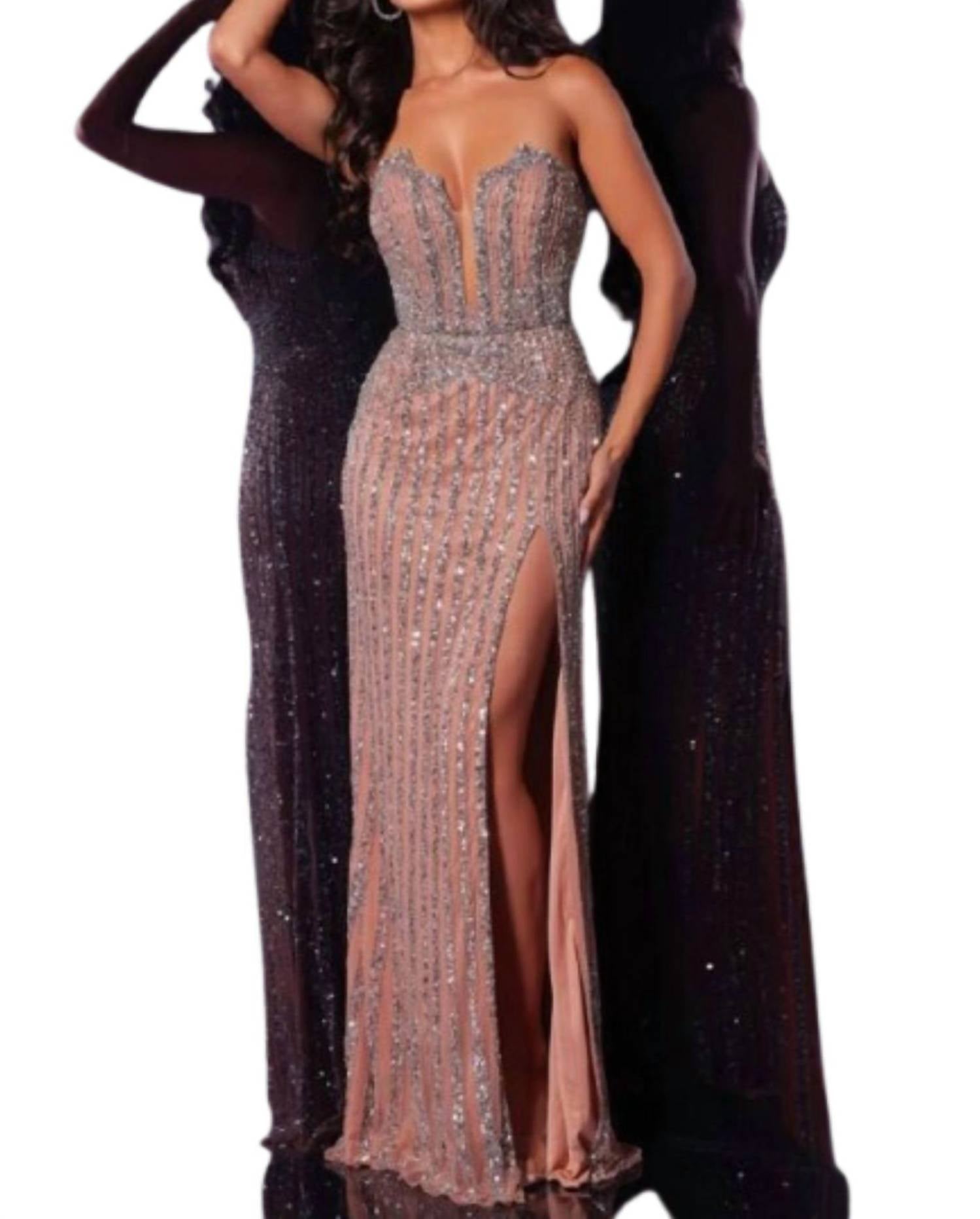 Корсетное платье для выпускного с пайетками в цвете таупе JOVANI, Taupe
Корсетное платье для выпускного с пайетками в цвете таупе JOVANI, Taupe