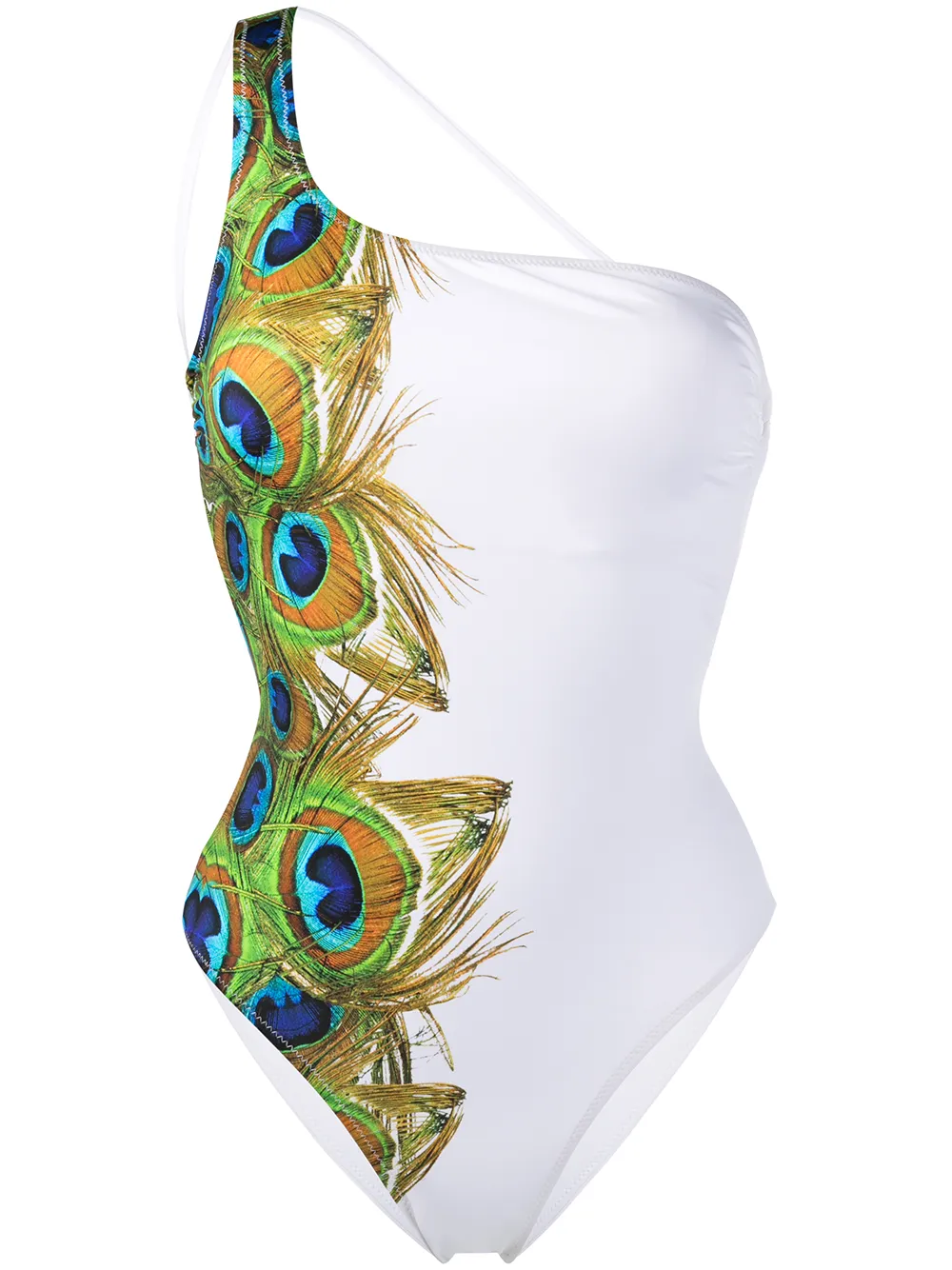 Купальник Peacock на одно плечо с принтом Noire Swimwear, белый
Купальник Peacock на одно плечо с принтом Noire Swimwear, белый