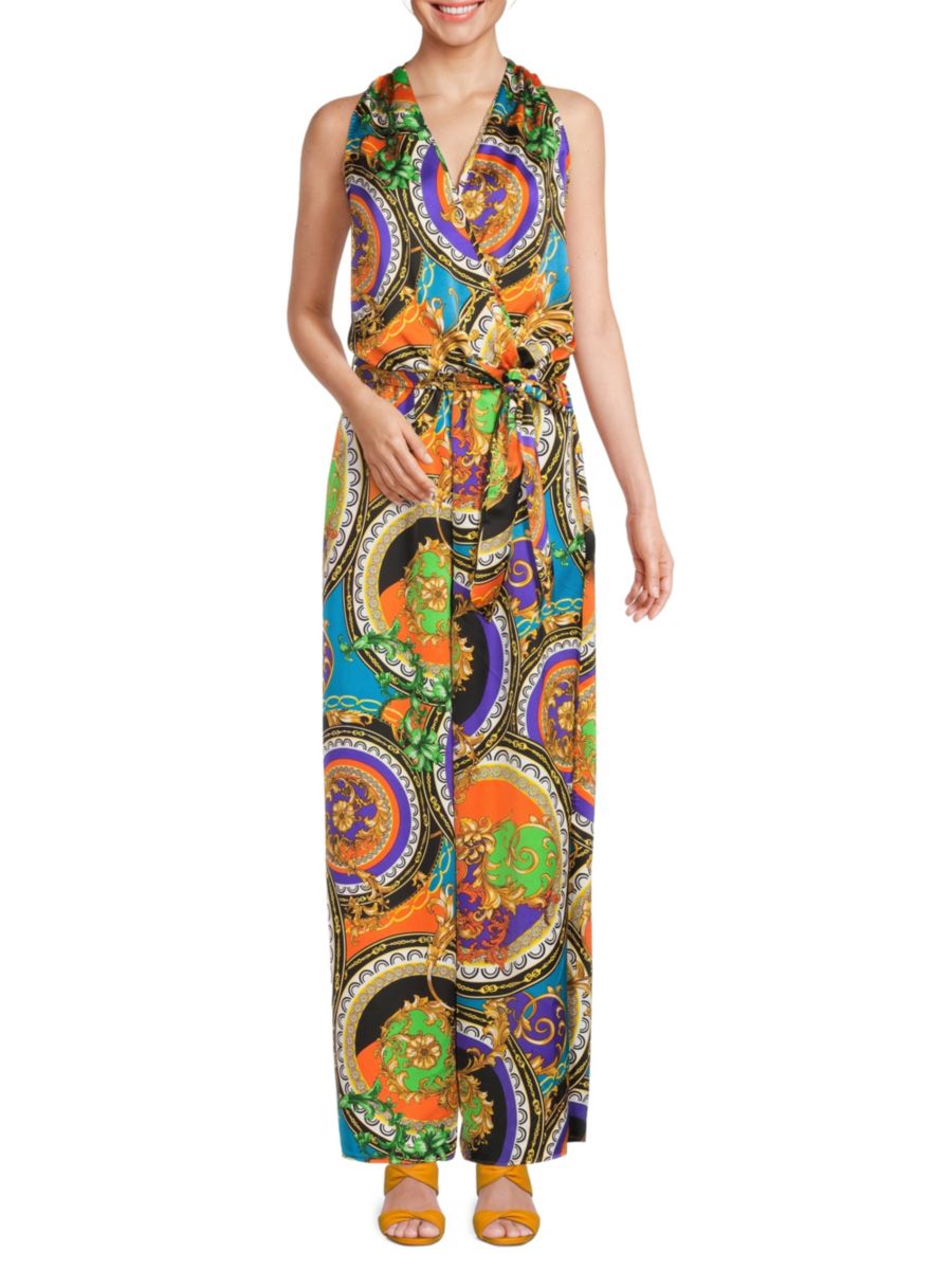 Комбинезон с широкими штанинами Surplice Renee C., разноцветный
Комбинезон с широкими штанинами Surplice Renee C., разноцветный