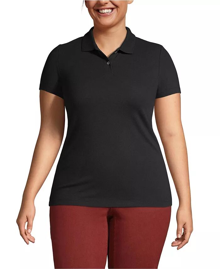 Рубашка-поло с сетчатой вставкой большого размера с коротким рукавом Lands' End, черный
Рубашка-поло с сетчатой вставкой большого размера с коротким рукавом Lands' End, черный