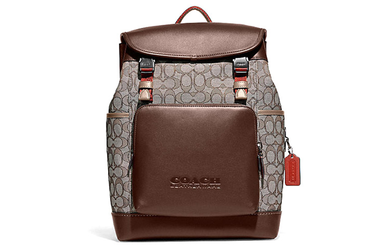 Рюкзак Coach из холста с кожаными деталями для путешествий, мужская модель, цвет дуб/клён, с монограммой
Рюкзак Coach из холста с кожаными деталями для путешествий, мужская модель, цвет дуб/клён, с монограммой