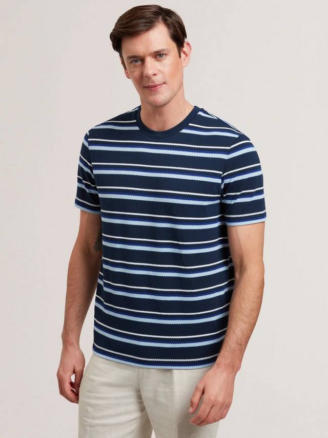 Футболка Gorano Regular Fit с коротким рукавом и фактурной полоской Ted Baker, Navy
Футболка Gorano Regular Fit с коротким рукавом и фактурной полоской Ted Baker, Navy