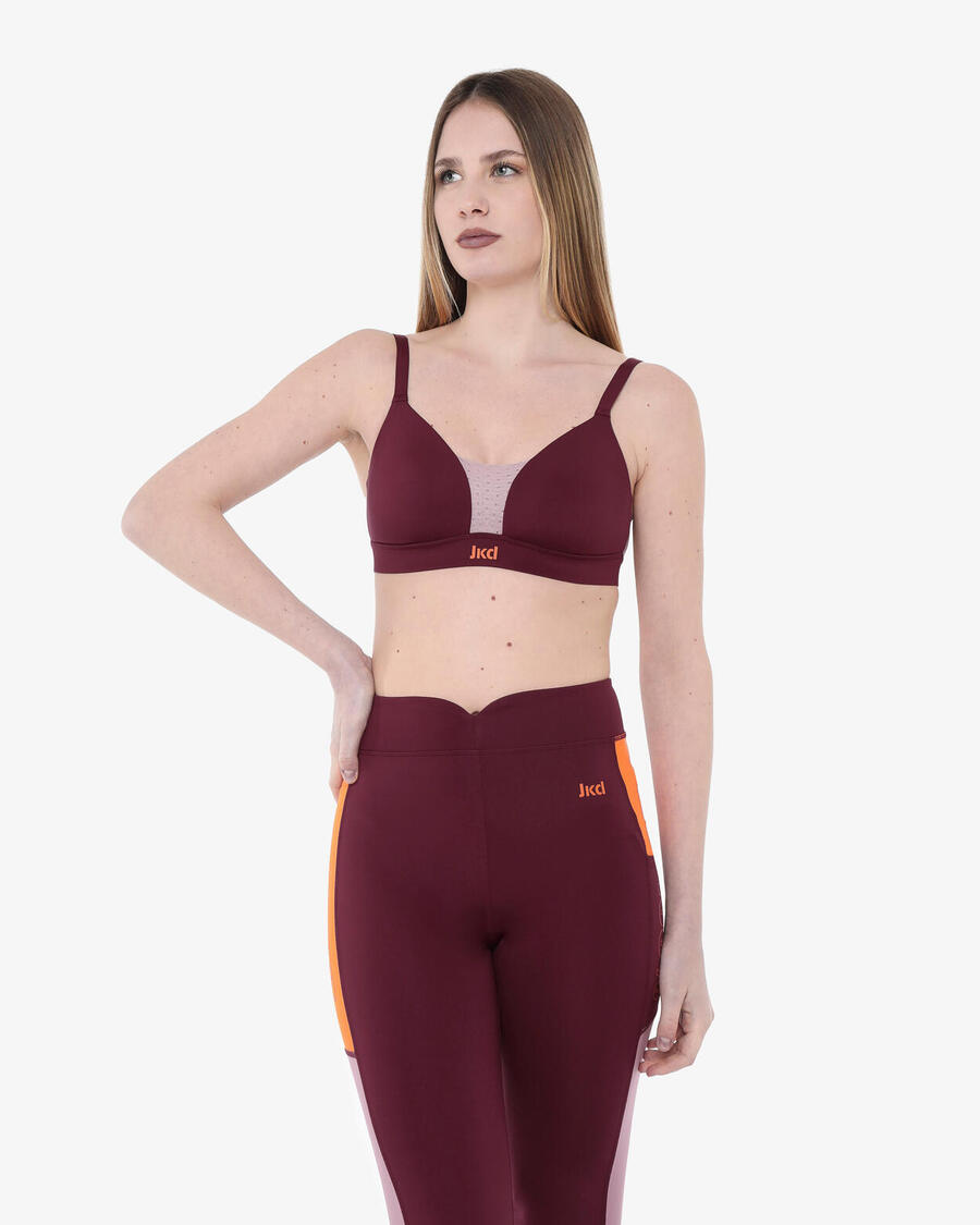 JAKED Синтетическая майка для фитнеса бордового цвета для женщин
JAKED Синтетическая майка для фитнеса бордового цвета для женщин