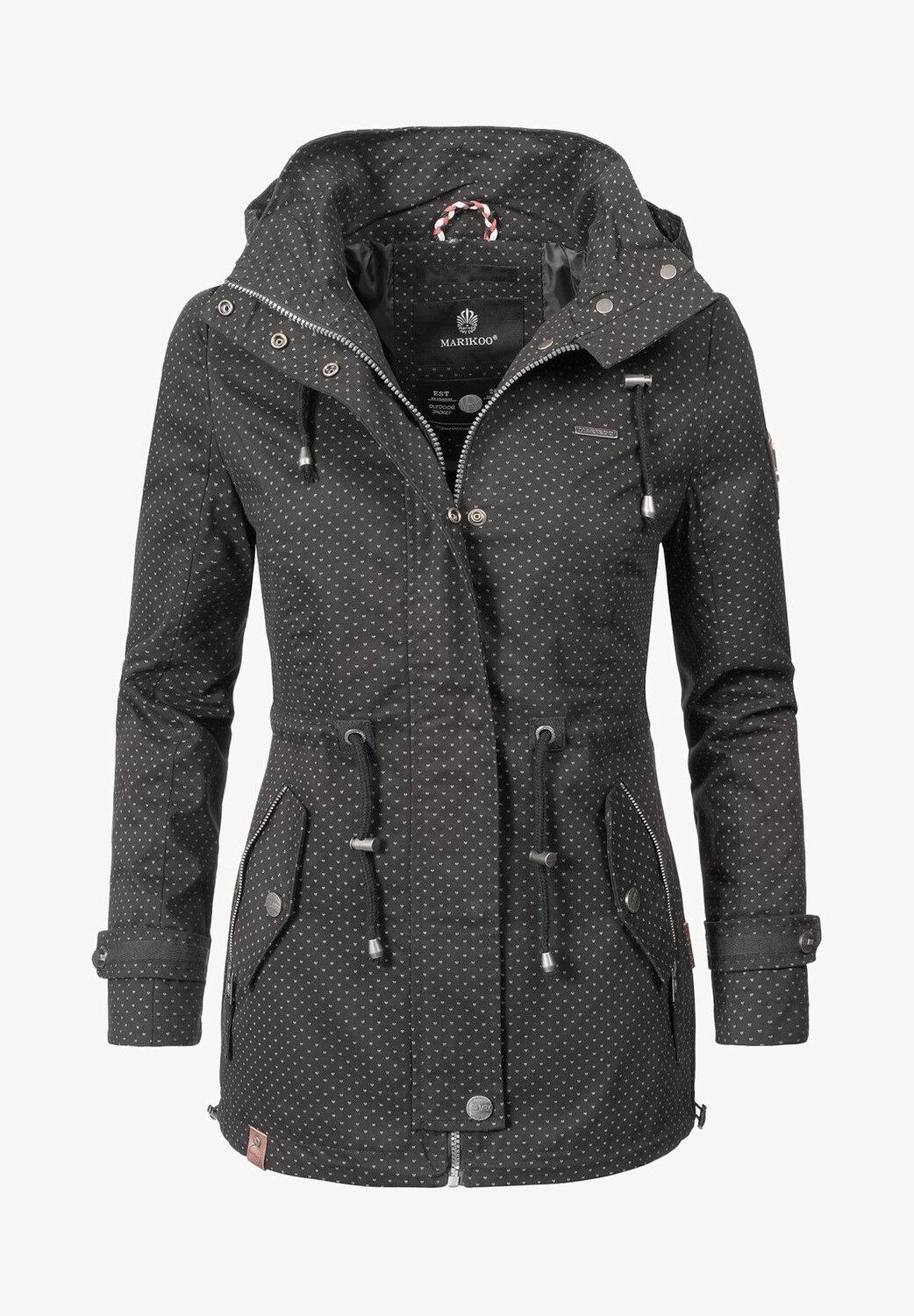 Парка Marikoo приталенное, черный
Парка Marikoo приталенное, черный