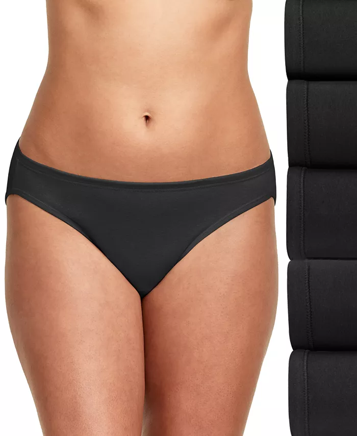 Женское нижнее белье-бикини Ultimate ComfortSoft, комплект из 5 пар, размер 42W5CS Hanes, черный
Женское нижнее белье-бикини Ultimate ComfortSoft, комплект из 5 пар, размер 42W5CS Hanes, черный