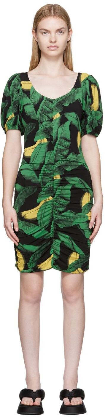 Черное сетчатое мини-платье с рюшами GANNI, Черный, Черное сетчатое мини-платье с рюшами GANNI 
Черное сетчатое мини-платье с рюшами GANNI, Черный, Черное сетчатое мини-платье с рюшами GANNI