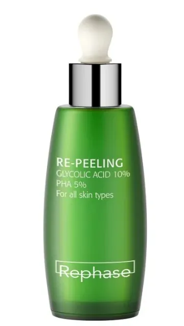 Rephase Re-Peeling Glycolic Acid 10% - Pha 5% 30 мл Для всех типов кожи
Rephase Re-Peeling Glycolic Acid 10% - Pha 5% 30 мл Для всех типов кожи