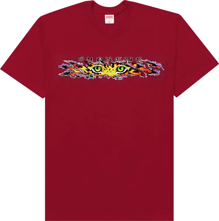 Футболка Supreme Eyes Tee 'Cardinal', красный 
Футболка Supreme Eyes Tee 'Cardinal', красный