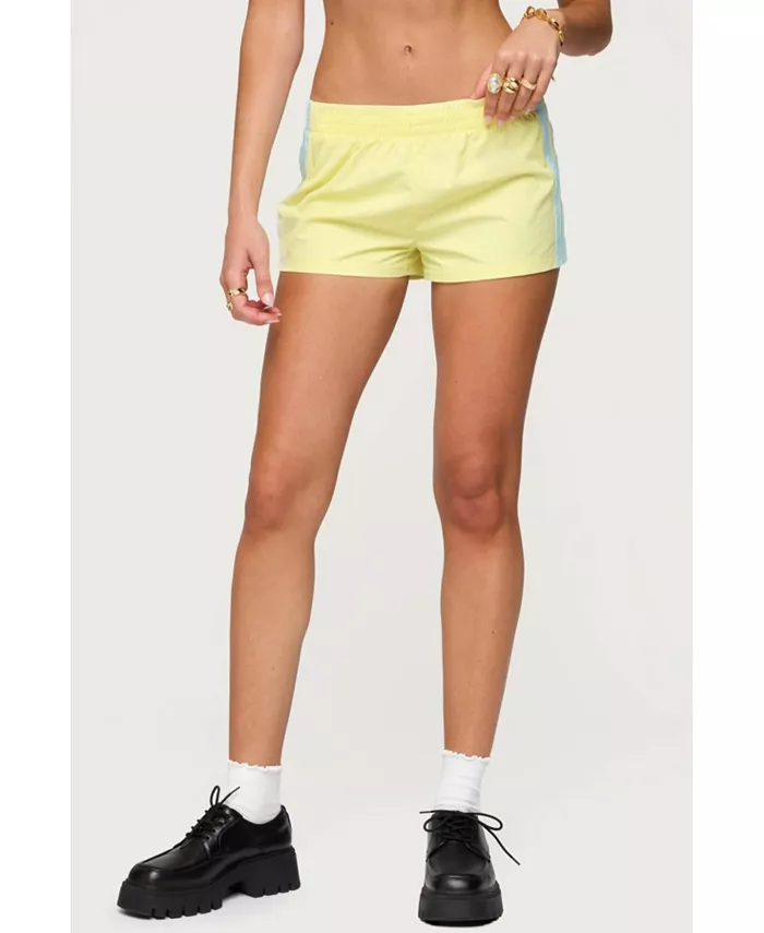 Женские шорты Nikki из нейлона Edikted, желтый 
Женские шорты Nikki из нейлона Edikted, желтый