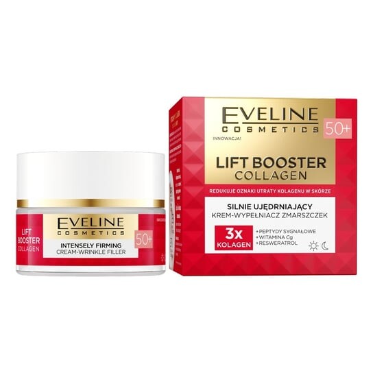 Сильно укрепляющий крем-филлер против морщин 50+ 50мл Eveline Cosmetics, Lift Booster Collagen
Сильно укрепляющий крем-филлер против морщин 50+ 50мл Eveline Cosmetics, Lift Booster Collagen