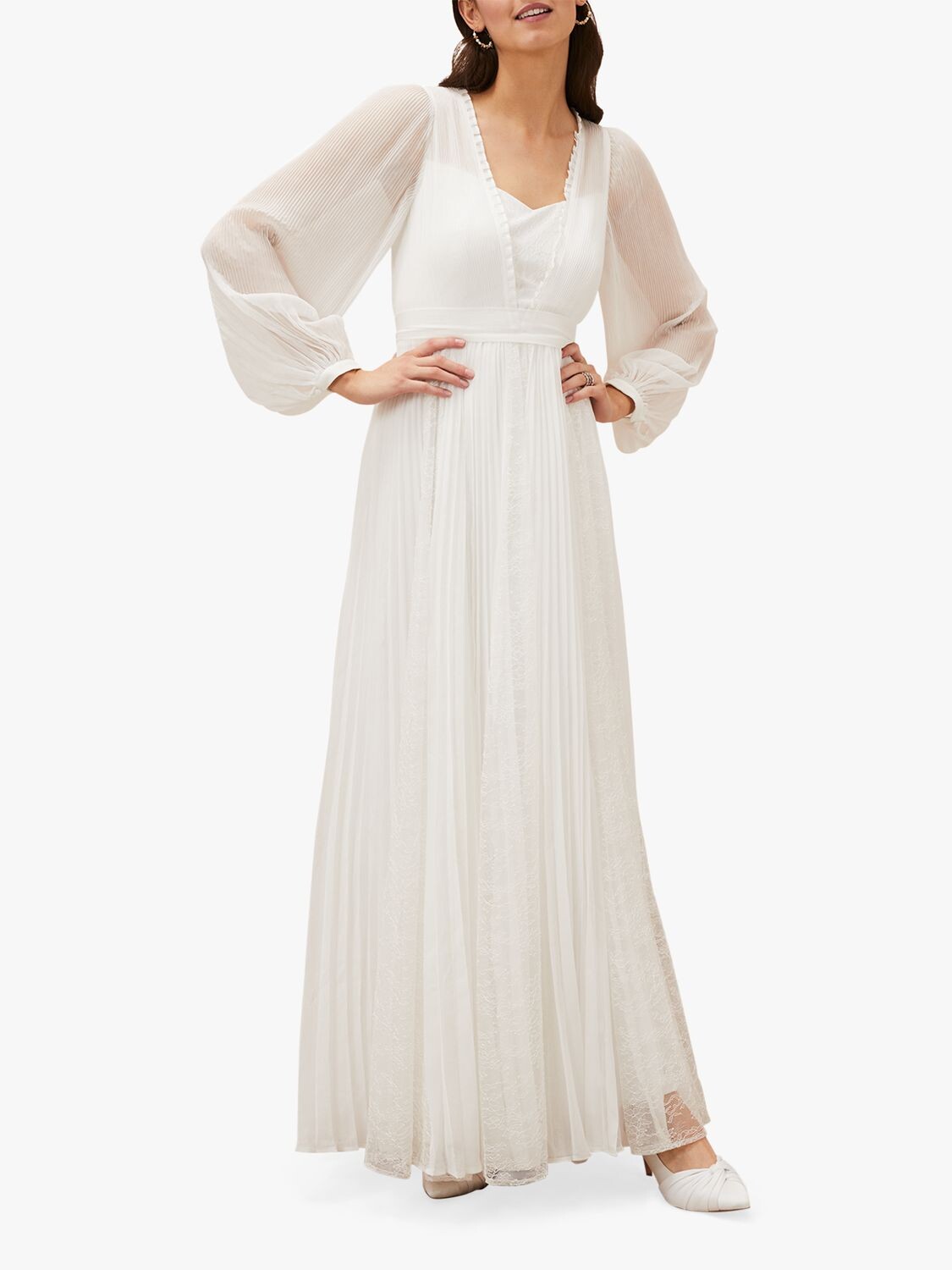 Плиссированное свадебное платье Phase Eight Mariana, жемчуг
Плиссированное свадебное платье Phase Eight Mariana, жемчуг