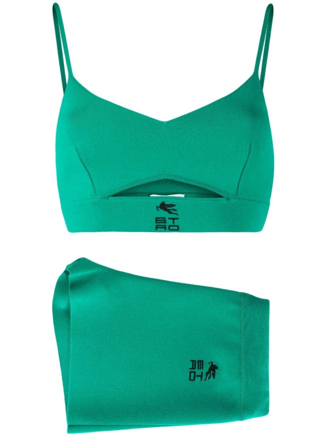 ETRO трикотажный комплект из топа и шортов, зеленый
ETRO трикотажный комплект из топа и шортов, зеленый